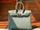 Hermes Birkin 25 Almond Green Swift Calfskin Hand Stitching Replica