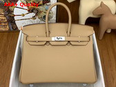Hermes Birkin 25 Beige Swift Calfskin Replica