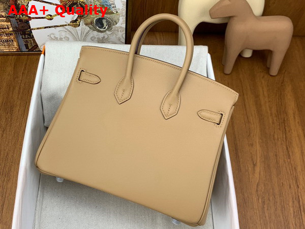 Hermes Birkin 25 Beige Swift Calfskin Replica