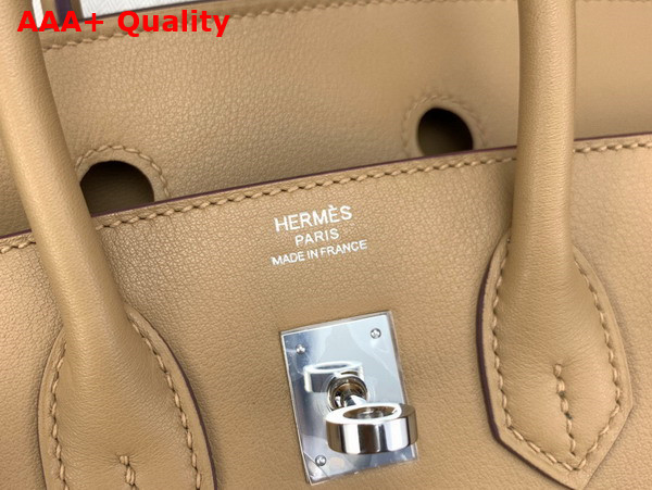 Hermes Birkin 25 Beige Swift Calfskin Replica