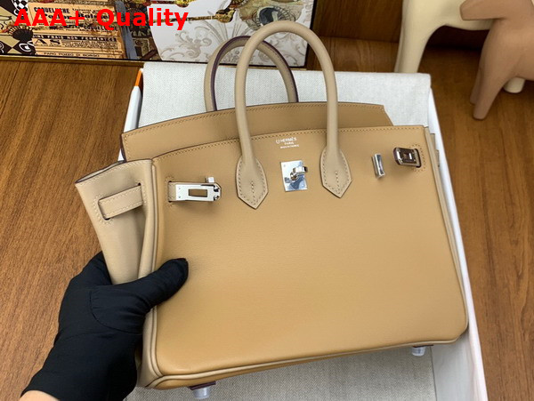 Hermes Birkin 25 Contrast Color Swift Calfskin Replica