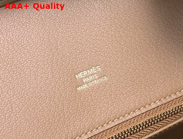 Hermes Birkin 25 Gold Brown Suede and Swift Calfskin Replica