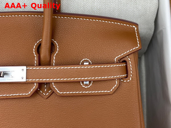 Hermes Birkin 25 Gold Brown Swift Calfskin Replica