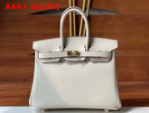 Hermes Birkin 25 Milk White Swift Calfskin Hand Stitching Replica