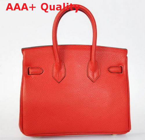 Hermes Birkin 25 in Red with Gold Replica