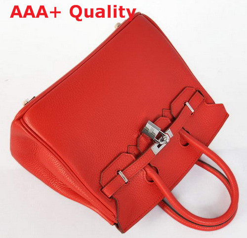 Hermes Birkin 25 in Red Togo Leather Replica