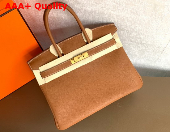 Hermes Birkin 25 Tan Togo Calfskin Replica