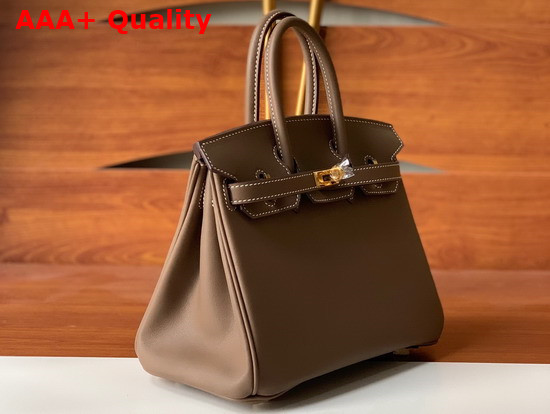 Hermes Birkin 25 Taupe Swift Calfskin Replica