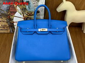 Hermes Birkin 25 in Bright Blue Swift Calfskin Replica