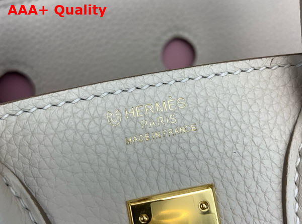 Hermes Birkin 25 in Milk White Togo Leather Replica
