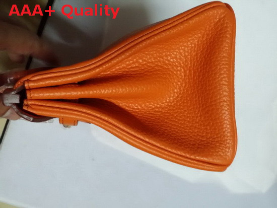 Hermes Birkin 25 in Orange Togo Leather Gold Hardware Replica