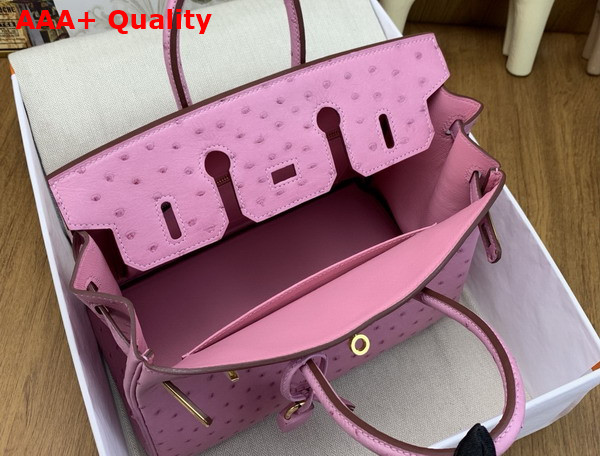 Hermes Birkin 25 in Powder Pink Ostrich Leather Replica
