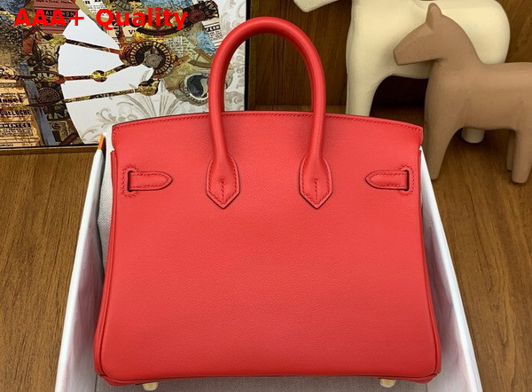 Hermes Birkin 25 in Red Swift Calfskin Replica