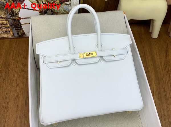 Hermes Birkin 25 in White Swift Calfskin Replica