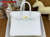 Hermes Birkin 25 in White Swift Calfskin Replica