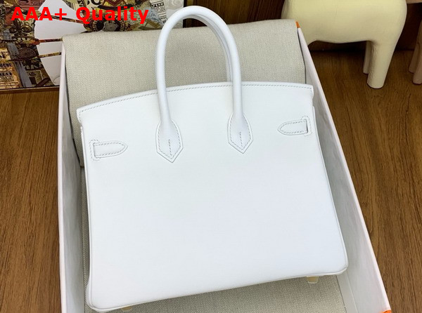 Hermes Birkin 25 in White Swift Calfskin Replica