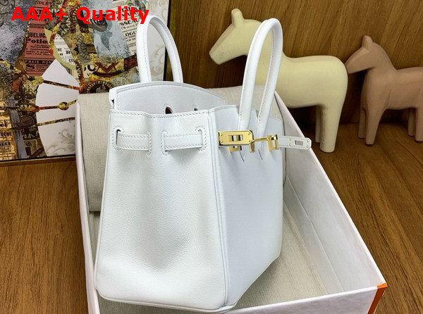 Hermes Birkin 25 in White Swift Calfskin Replica
