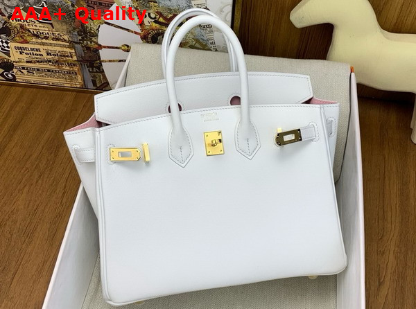 Hermes Birkin 25 in White Swift Calfskin Replica