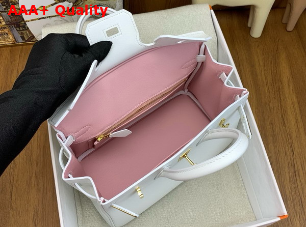 Hermes Birkin 25 in White Swift Calfskin Replica