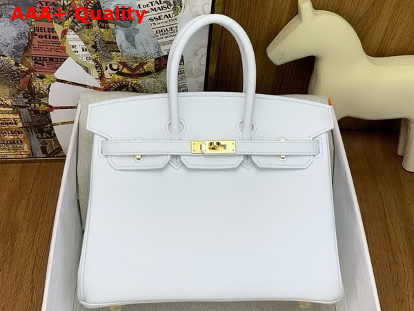 Hermes Birkin 25 in White Swift Calfskin Replica