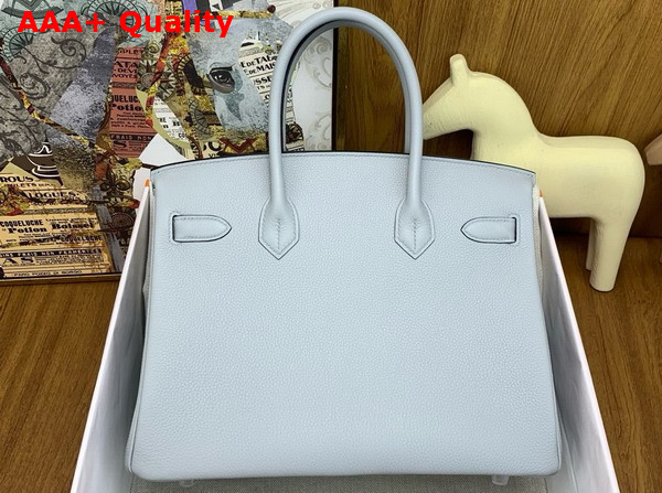 Hermes Birkin 30 Bag Bleu Glacier Togo Calfskin Replica