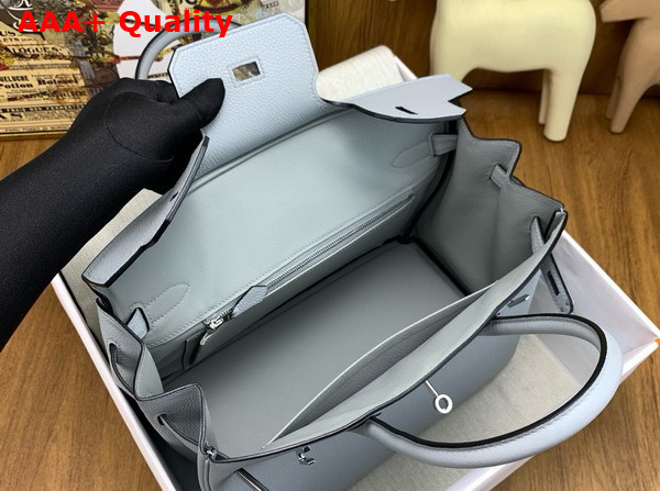 Hermes Birkin 30 Bag Bleu Glacier Togo Calfskin Replica