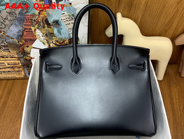 Hermes Birkin 30 Bag in Black Box Calfskin Replica