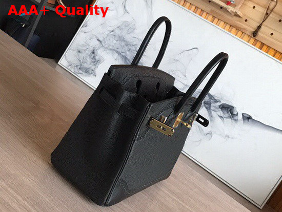 Hermes Birkin 30 Black Togo Calfskin and Lace Swift Calfskin Replica