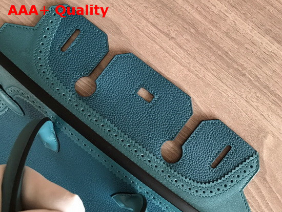 Hermes Birkin 30 Blue Togo Calfskin and Lace Swift Calfskin Replica