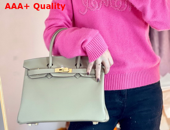 Hermes Birkin 30 Light Grey Epsom Calfskin Replica