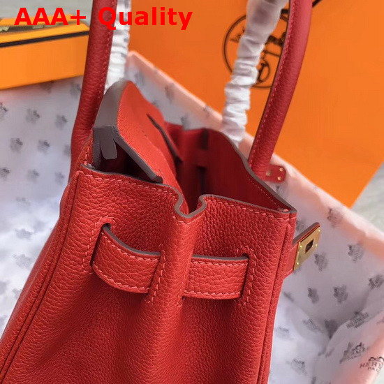 Hermes Birkin 30 Red Togo Calfskin Replica