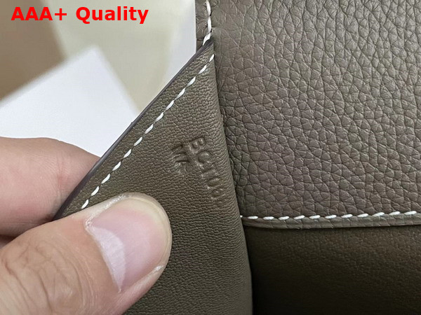 Hermes Birkin 30 Sellier en Desordre Elephant Grey Togo and Swift Calfskin Palladium Hardware Replica