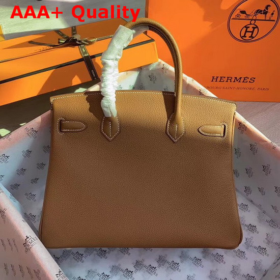 Hermes Birkin 30 Tan Togo Calfskin Replica