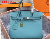 Hermes Birkin 30 Turquoise Togo Calfskin Replica