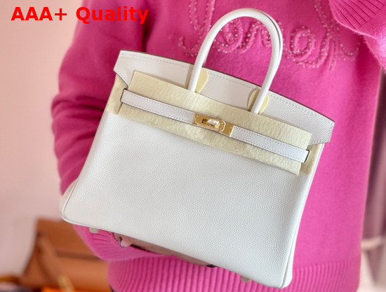 Hermes Birkin 30 White Epsom Calfskin Replica