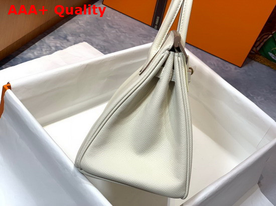 Hermes Birkin 30 White Epsom Calfskin Replica