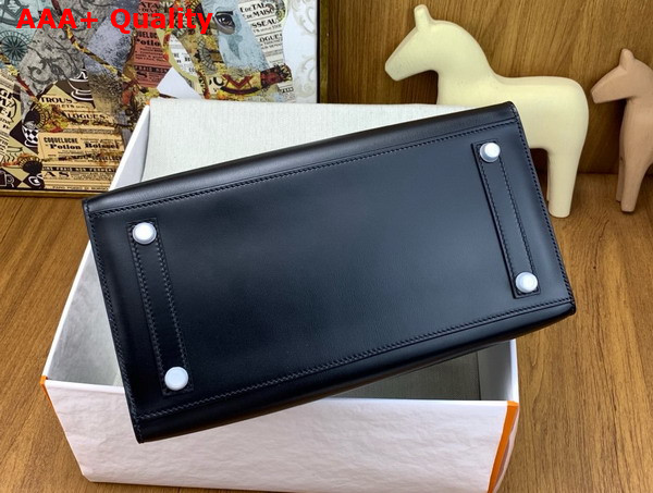 Hermes Birkin 30 in Black Box Leather Replica