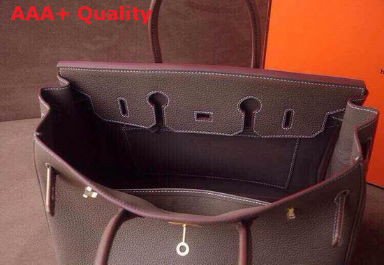 Hermes Birkin 30 in Grey Togo Leather Replica