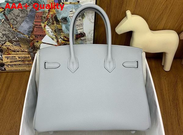Hermes Birkin 30 in Light Grey Togo Calfskin Replica