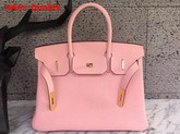 Hermes Birkin 30 in Pink Togo Leather with Gold Lock Replica