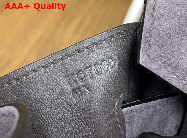Hermes Birkin 30 in Smoke Gray Doblis Suede Replica