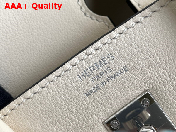 Hermes Birkin 30 in Swift Calfskin Contrast Color Off White Replica