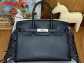 Hermes Birkin 30cm Sellier Anate Black Evergrain Leather Replica