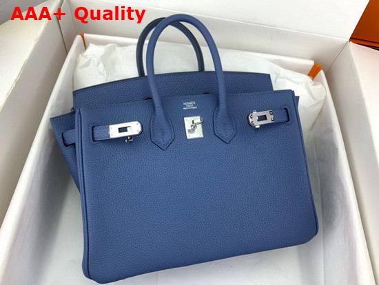 Hermes Birkin 35 Blue Togo Calfskin Hand Stitching Replica