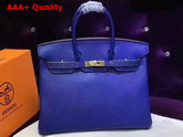 Hermes Birkin 35 Blue Togo Leather Gold Hardware Replica