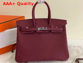 Hermes Birkin 35 Bordeaux Togo Calfskin Hand Stitching Replica