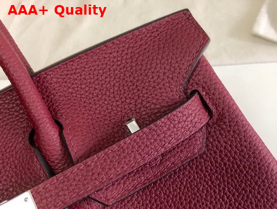 Hermes Birkin 35 Bordeaux Togo Calfskin Hand Stitching Replica