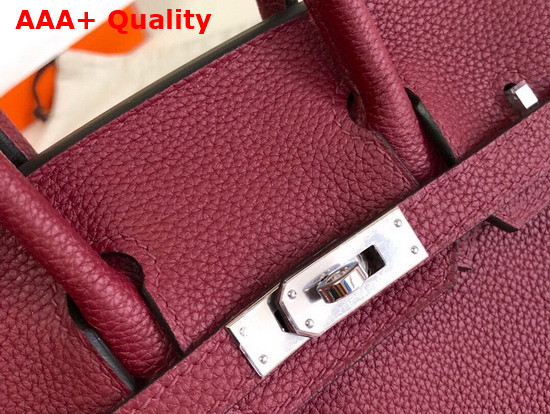 Hermes Birkin 35 Bordeaux Togo Calfskin Hand Stitching Replica