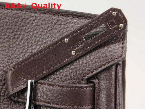 Hermes Birkin 35 Chocolate Togo Leather With Silver Replica