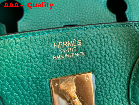 Hermes Birkin 35 Green Togo Calfskin Hand Stitching Replica